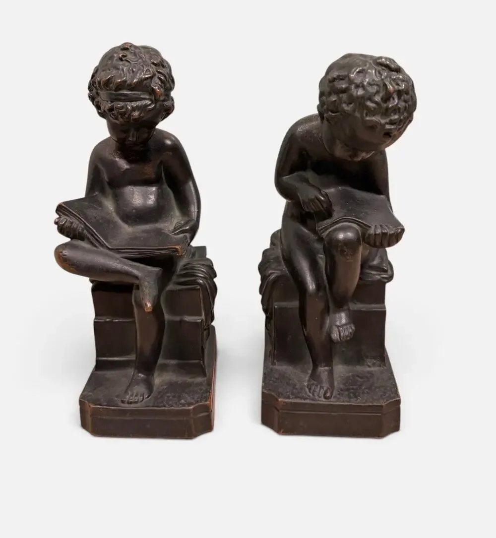 Antique 1920s Art Deco Pompeian Bronze Co. 